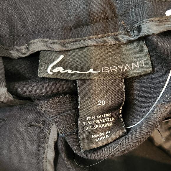 Lane Bryant Straight Ankle High Rise Trouser Slacks Dress Pants Black Size 20 - Picture 10 of 11